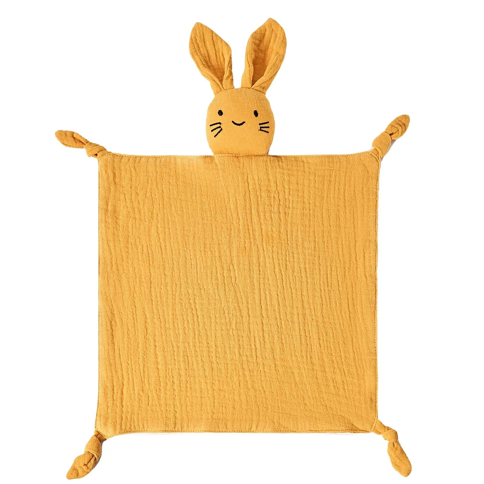 Doudou lapin en gaze de coton